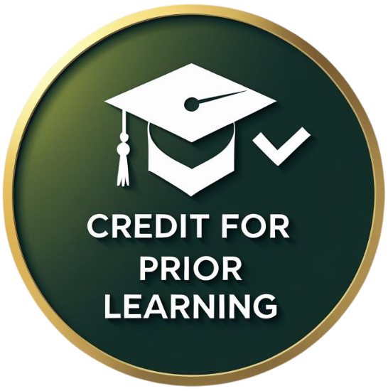 Circle with graduation cap and checkmark
